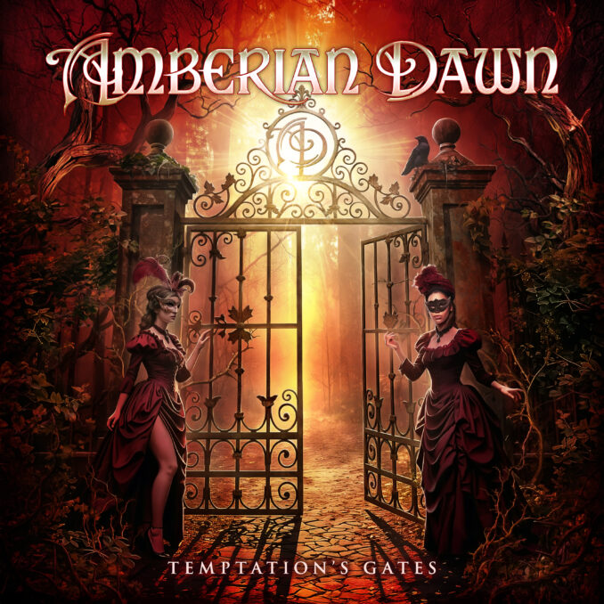 Amberian Dawn. Temptation's Gates. Cover Artwork.