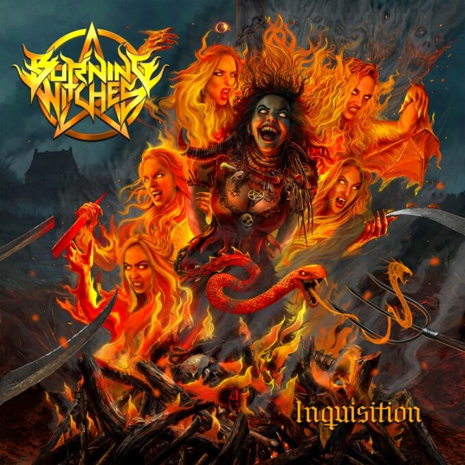 Burning Witches - "Inquisition"  [cover artwork]