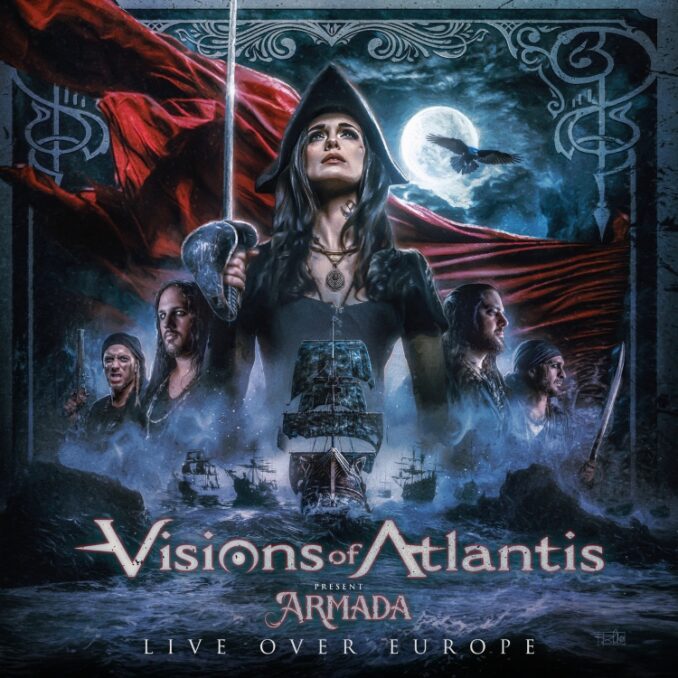 Visions of Atlantis - “Armada – Live Over Europe” (cover artwork)